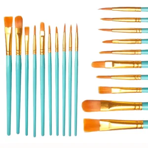 Blue Paint Brush Set -10