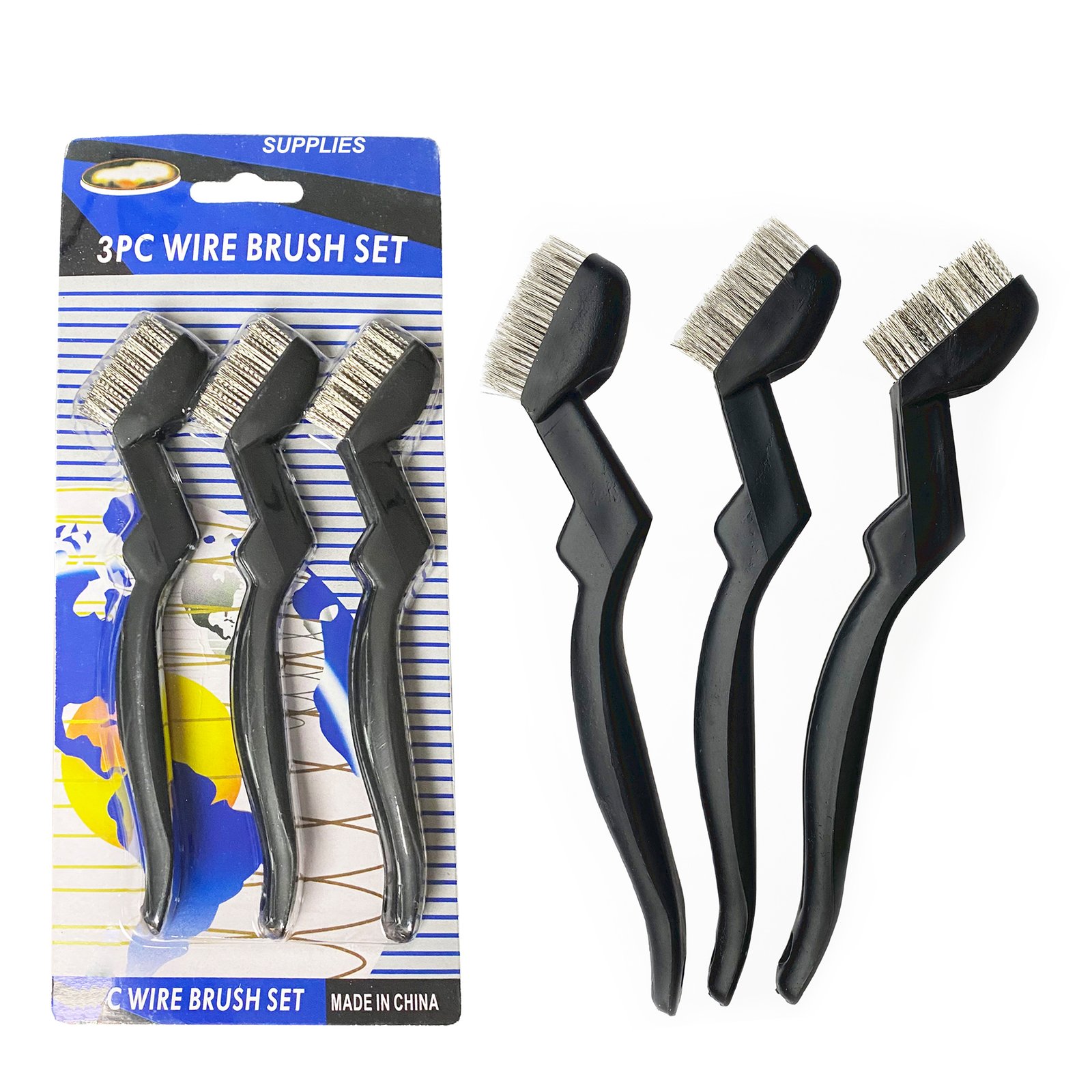 Sikat kawat stainless 3 pcs